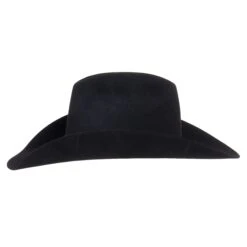 American Hats 7X Black Rancher Crease 4 1/4in. Brim Felt Cowboy Hat -Western Cowboy Store 7XRCBLKS42 2