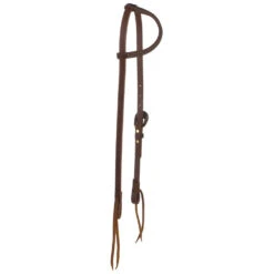 Cowperson Tack Cowboy Slide Ear Headstall With Flower Vine Iron Buckle