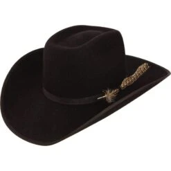 Resistol Youth Holt Jr. B Black Felt Cowboy Hat