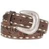 Mens Brown Floral Belt -Western Cowboy Store 92250 default l