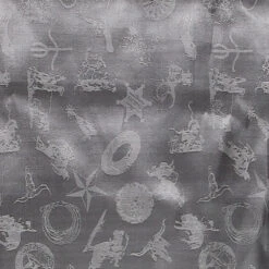 Wyoming Traders Charcoal Cowboy Logo Wild Rag