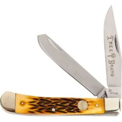 Boker Jigged Bone Brown Trapper Knife