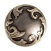 Wildfire Silver 1 1/2in. Floral Scroll Concho 2 Wildfire Silver 1 1/2in. Floral Scroll Concho -Western Cowboy Store 98879 default l