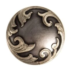 Wildfire Silver 1 1/2in. Floral Scroll Concho