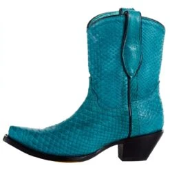 Corral Women`s Turquoise Python 8in. Top Boot -Western Cowboy Store A4196 03