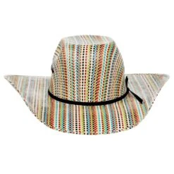 M+F Kids Multi Colored Straw Cowboy Hat -Western Cowboy Store A73224 XL 2