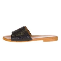 Agavesky Women's Agave Sky Black Full Quill Ostrich Sandal 9 Agavesky Women's Agave Sky Black Full Quill Ostrich Sandal -Western Cowboy Store BLK SANDAL 2