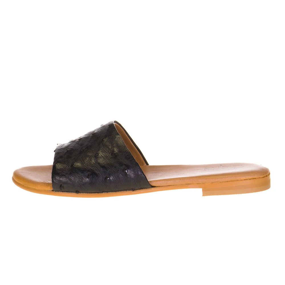 Agavesky Women's Agave Sky Black Full Quill Ostrich Sandal 5 Agavesky Women's Agave Sky Black Full Quill Ostrich Sandal - Image 3