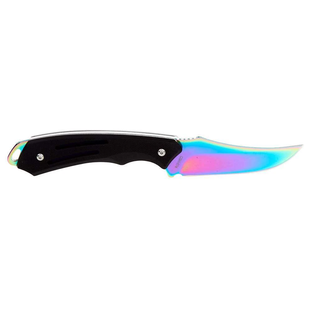 Western Fashion Circle SH Rainbow Blade Skinner Knife W/Sheath CSH-574 4 Western Fashion Circle SH Rainbow Blade Skinner Knife W/Sheath CSH-574 - Image 2