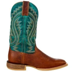 Durango Boots Men`s Durango Rebel Pro Sunseat Wheat 12` Tuscon Teal Top Square Toe -Western Cowboy Store DDB0293 5