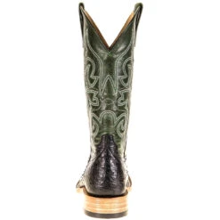 Horsepower Men's Top Hand Black Full Quill Ostrich 13in. Emerald Explosion Top -Western Cowboy Store HP8004 3