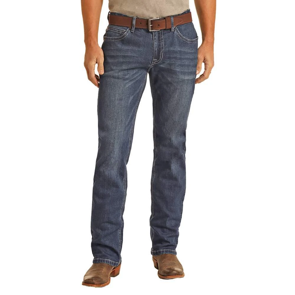 Rock N Roll Cowboy Men's Hooey X Roll Denim Revolver Jean 4 Rock N Roll Cowboy Men's Hooey X Roll Denim Revolver Jean - Image 2