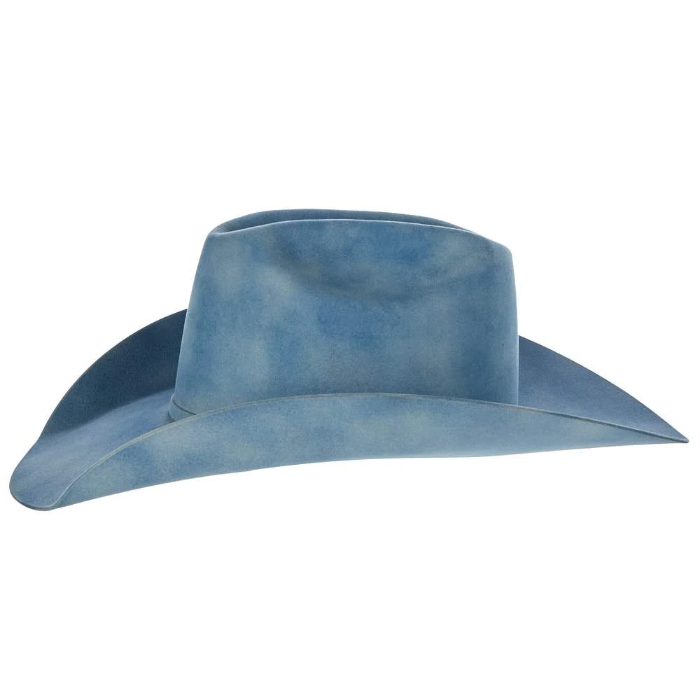 Jw Brooks Custom Hats 50X Robins Egg Smoke 4 1/4in. Brim Felt Cowboy Hat 7 Jw Brooks Custom Hats 50X Robins Egg Smoke 4 1/4in. Brim Felt Cowboy Hat - Image 5