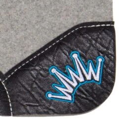 Best Ever Pads Kush 1 Inch Felt Saddle Pad With Black Elephant Wear Leathers -Western Cowboy Store KUSH 1 BE 04