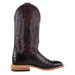 Macie Bean Boots Women`s Top Hand Black Caiman Cowgirl Boot -Western Cowboy Store M2002 5