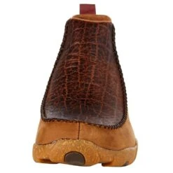 Twisted X Men`s Tan Spice Elephant Print 4` Chelsea Slip On Driving Moc -Western Cowboy Store MDMG004 2