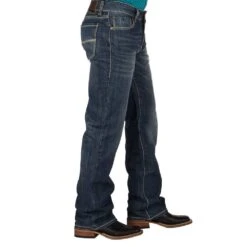 Rock N Roll Cowboy Mens N Double Barrel Relaxed Fit Straight Leg Jeans -Western Cowboy Store MOS8553 2