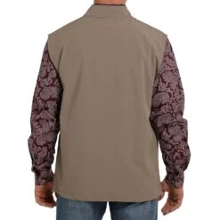 Cinch Men's Lightweight Vest Khaki -Western Cowboy Store MWV1239001 3