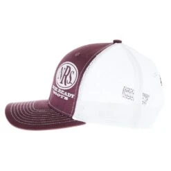 NRS Ride Ready Maroon/White Cap -Western Cowboy Store NRS RIDE MAROON 03