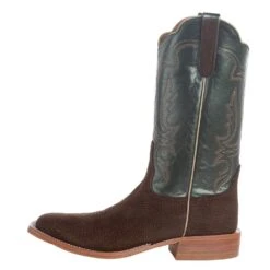 Rios Of Mercedes Men`s Cafe Carpincho 13` Green Luster Top Square Toe Boot -Western Cowboy Store R9029 3