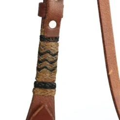 Martin Saddlery Rawhide Braided Browband Natural Headstall -Western Cowboy Store RB23SNT 012