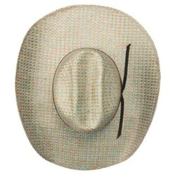 Rodeo King Turquoise Jute Open Crown 4-1/2in. Brim Straw Cowboy Hat -Western Cowboy Store RK203 8