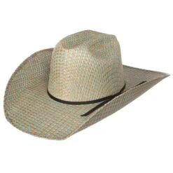 Rodeo King Turquoise Jute Open Crown 4-1/2in. Brim Straw Cowboy Hat -Western Cowboy Store RK203 9
