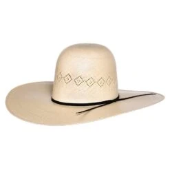 Rodeo King 24K Shantung Diamond 5in. Brim Open Crown Straw Hat -Western Cowboy Store RK309 43