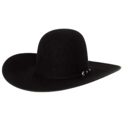 Rodeo King 7X Black Felt With Black Bound Edge 4 1/2in. Brim Open Crown -Western Cowboy Store RK414 5