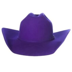 Rodeo King 7X Purple Self Band 4 1/4in. Brim Open Crown Felt Cowboy Hat -Western Cowboy Store RK457 4