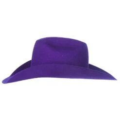 Rodeo King 7X Purple Self Band 4 1/4in. Brim Open Crown Felt Cowboy Hat -Western Cowboy Store RK457 5