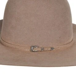 Rodeo King Natural 100X Self Band 4 1/2in. Brim Open Crown Felt Cowboy Hat 9 Rodeo King Natural 100X Self Band 4 1/2in. Brim Open Crown Felt Cowboy Hat -Western Cowboy Store RK458 21