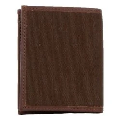 STS Ranch Wear Men's Chocolate Canvas Hidden Cash Wallet -Western Cowboy Store STS63875 2