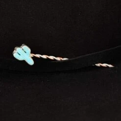 T5 Silver Cacti Turquoise Toothpick And Hat Accessory -Western Cowboy Store T5 TP5 4