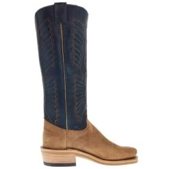 Olathe Boot Company Men`s Sand Angry Elk 16in Indigo Navajo Bison Top Cutter Toe Boot 11 Olathe Boot Company Men`s Sand Angry Elk 16in Indigo Navajo Bison Top Cutter Toe Boot -Western Cowboy Store TT16 05