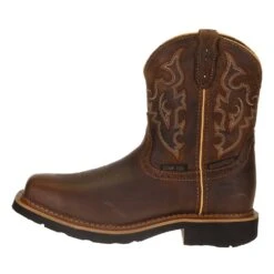 Justin Boot Company Ladies Jalena Maple Tan 8in. Maple Tan Top Water Proof Comp Toe Work Boot 9 Justin Boot Company Ladies Jalena Maple Tan 8in. Maple Tan Top Water Proof Comp Toe Work Boot -Western Cowboy Store WKL9978 3